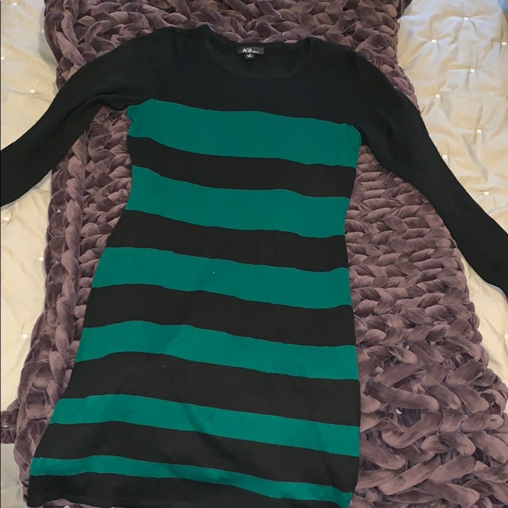 Striped sweater dress